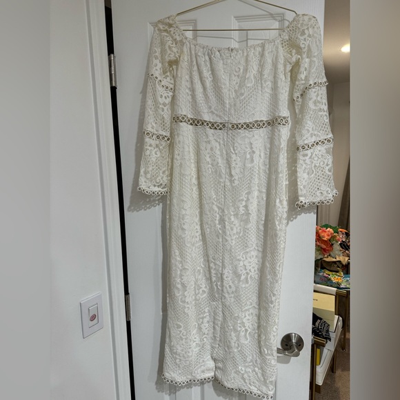 Pretty little thing lace midi dress UK 14 - Picture 6 of 8